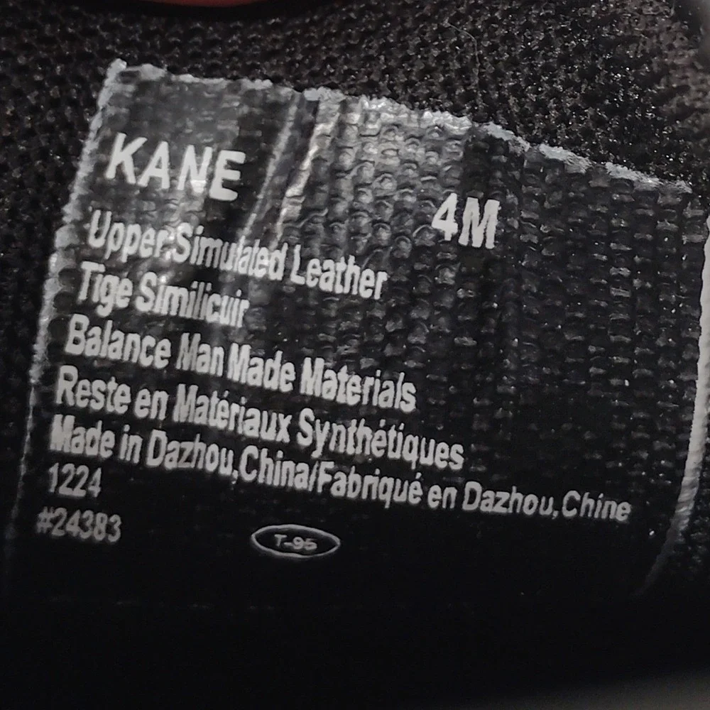 DEERSTAGS‎ KANE Mens Black Simulated Leather Memory Foam Sneakers Size 4M